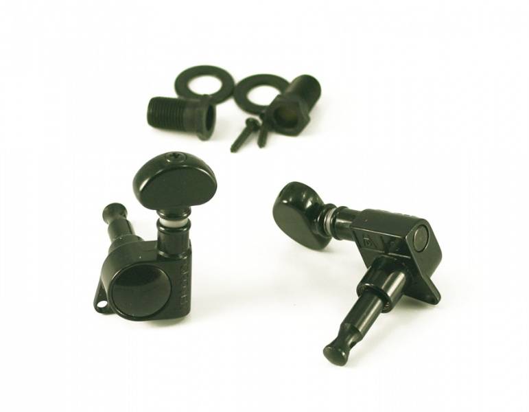 Grover Rotomatic Medium 18:1 - 3 + 3 svart krom