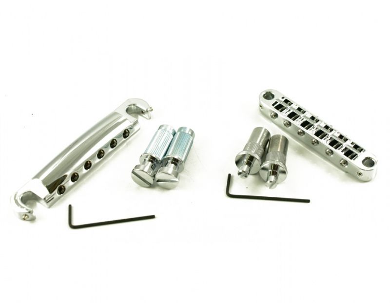 TonePros Metric Tuneomatic/Tailpiece - Sadler m spor - Krom