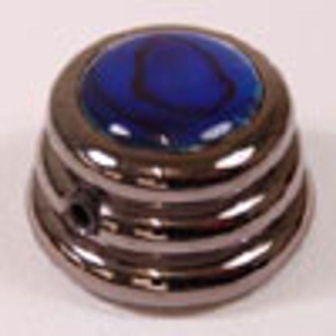 Hovedbilde Ringo knob - svart - blue abalone